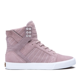 Supra Mens SKYTOP High Top Shoes Mauve | US-87303